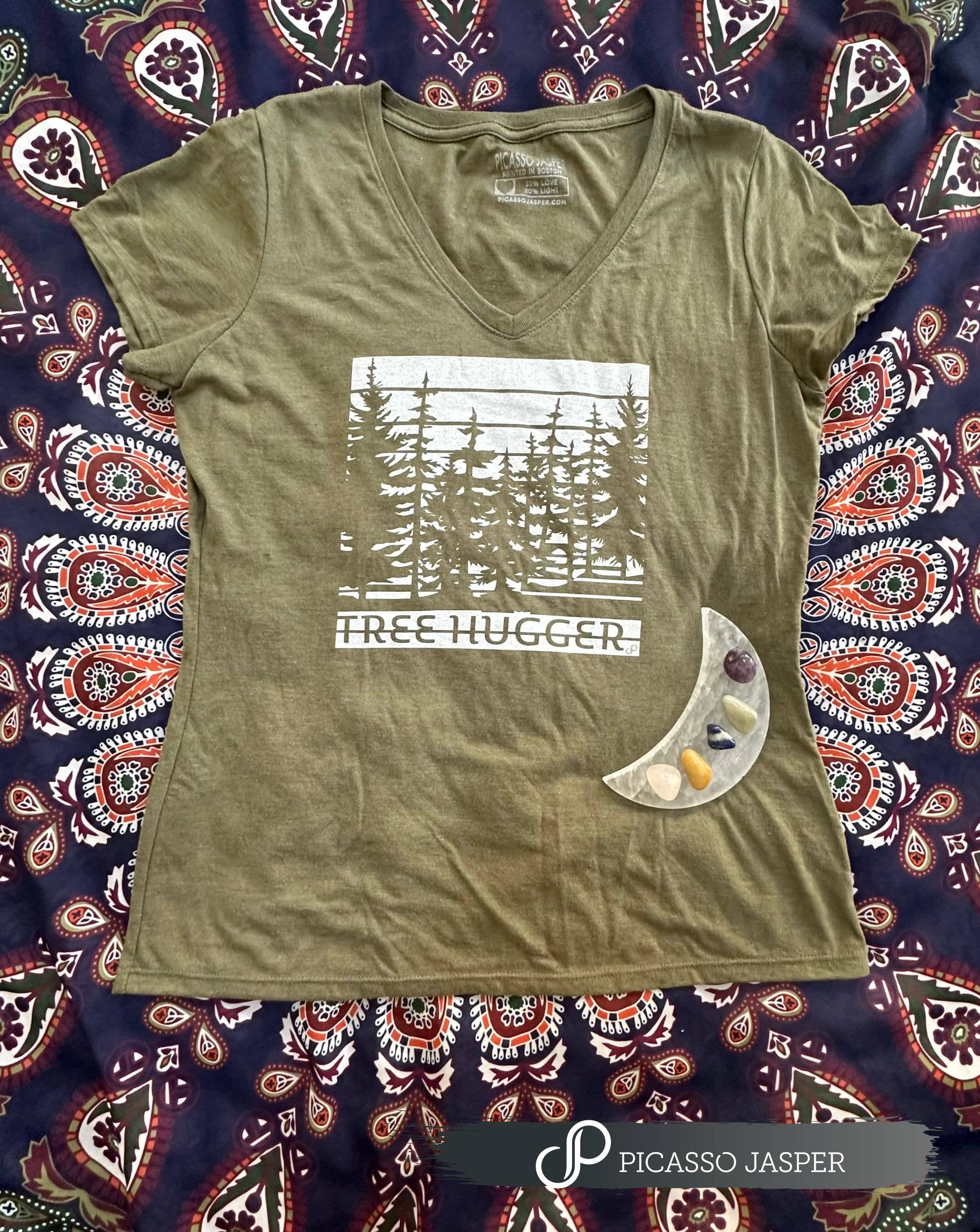 Tree Hugger V-Neck Tee