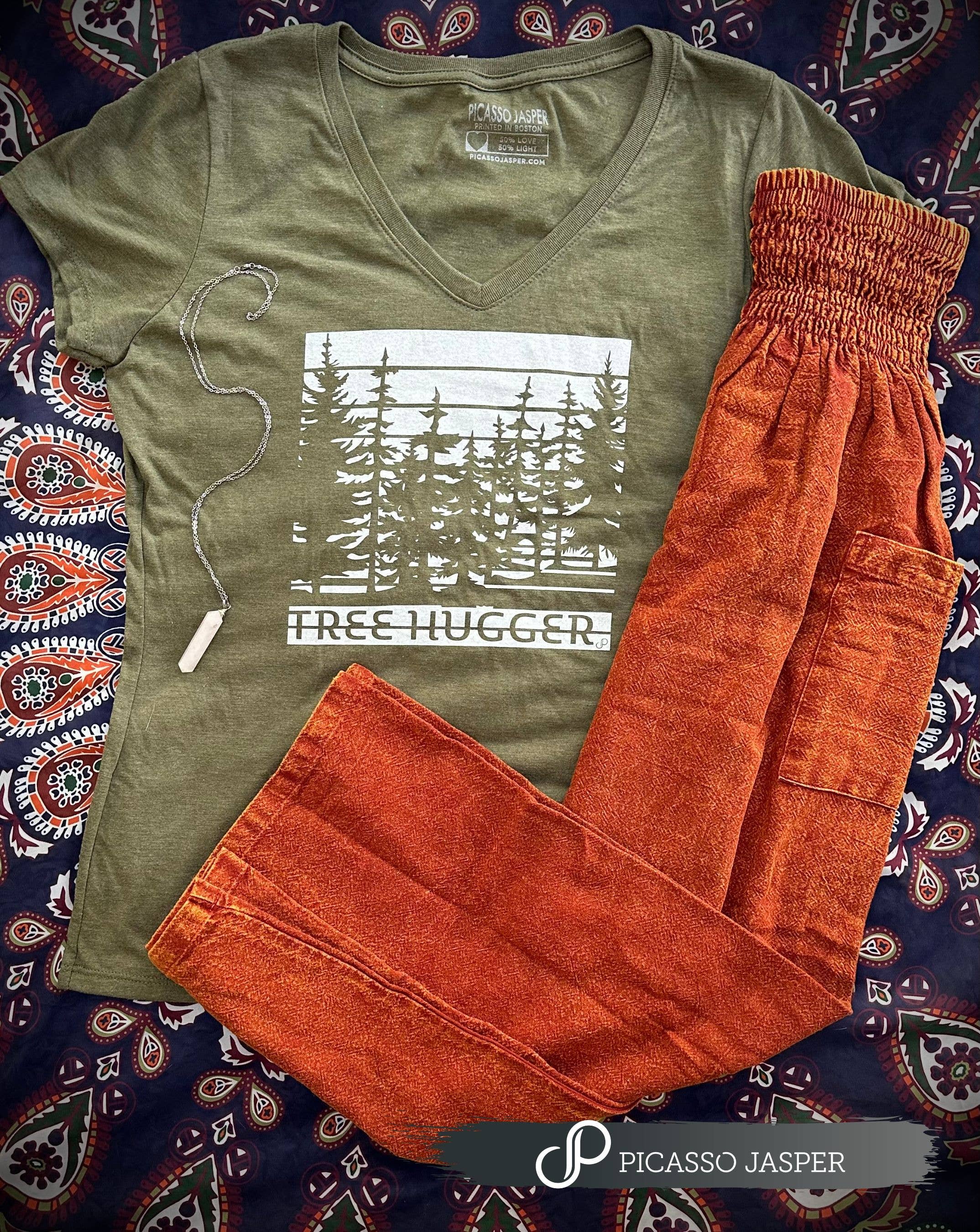 Tree Hugger V-Neck Tee