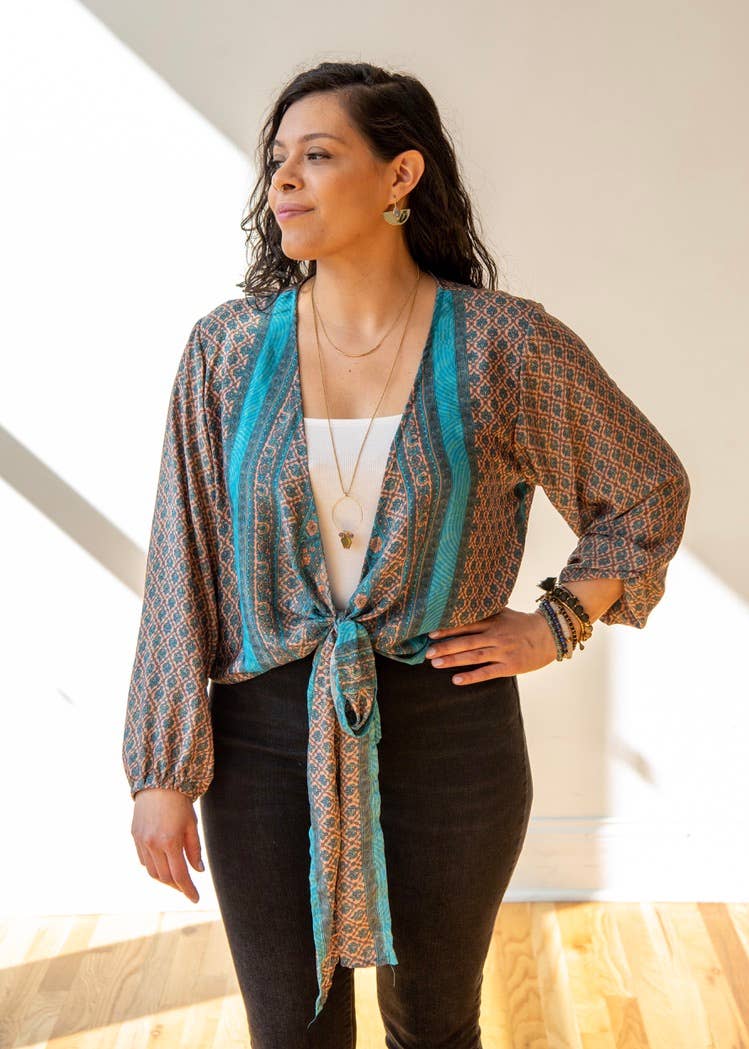 Sari Tie Blouse