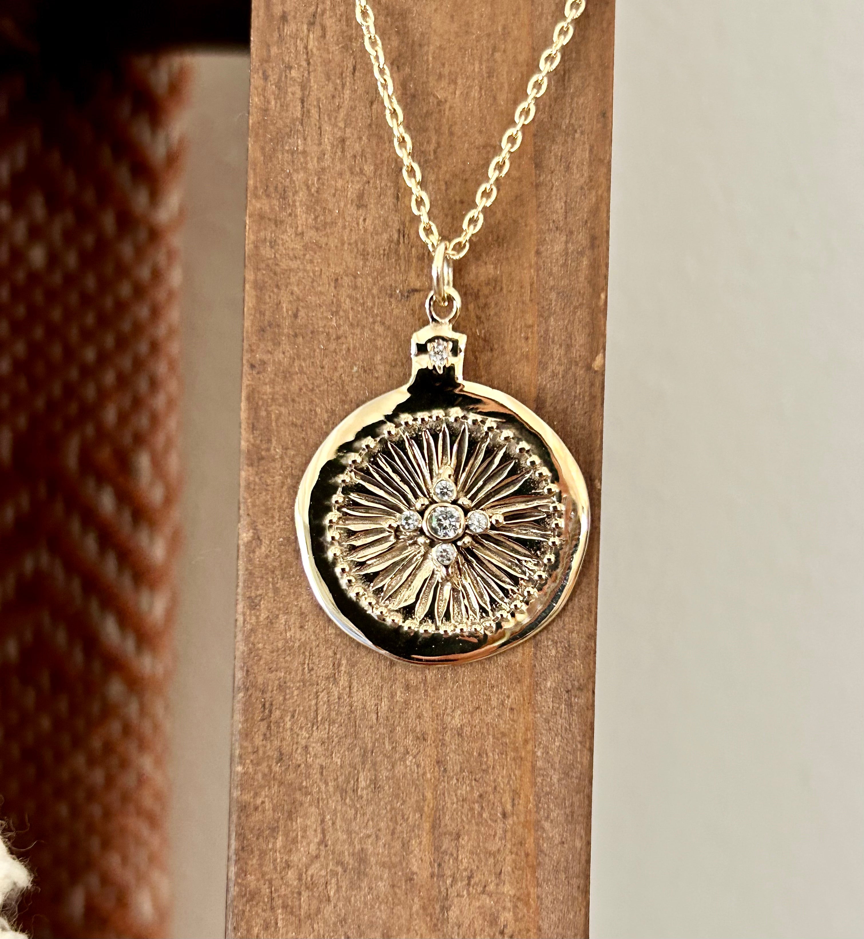 Perfectly Polished Medallion Necklace