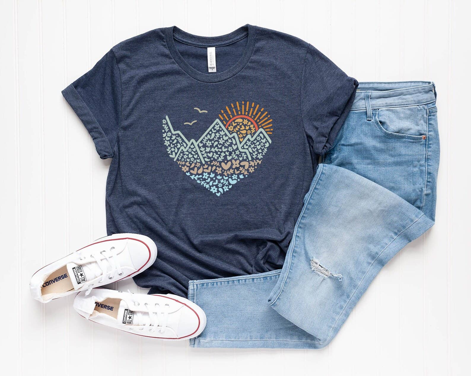 Mountains Heart T-shirt
