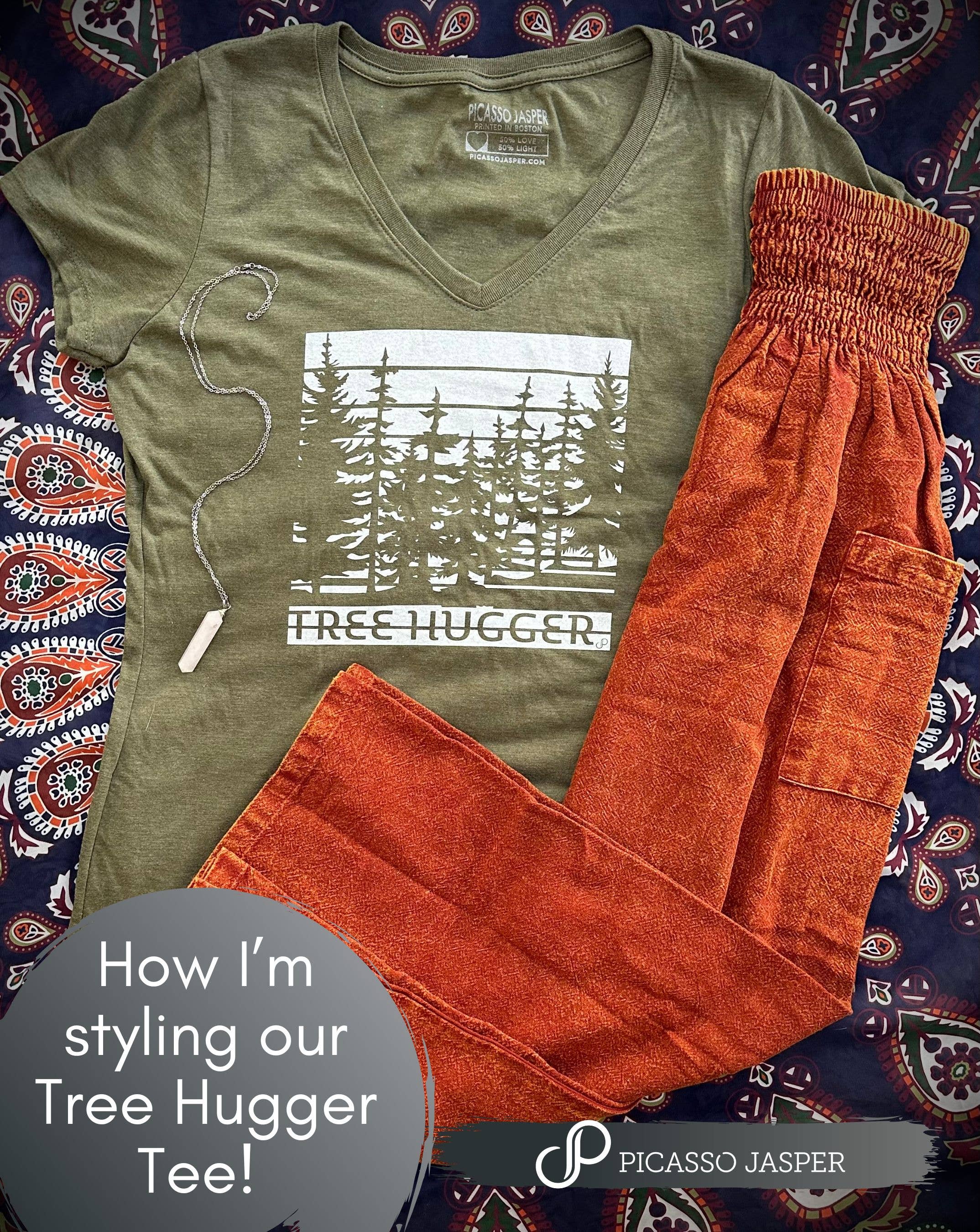 Tree Hugger V-Neck Tee