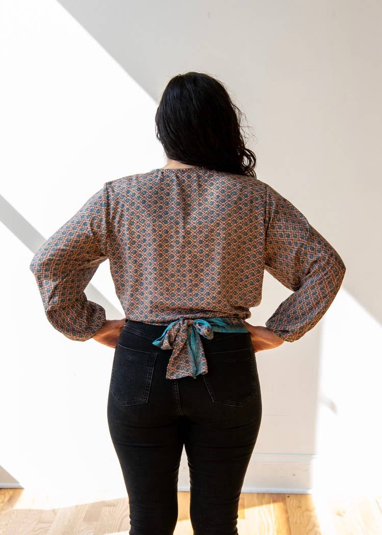 Sari Tie Blouse