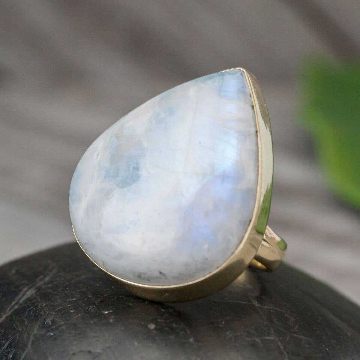 Freeform Moonstone Ring