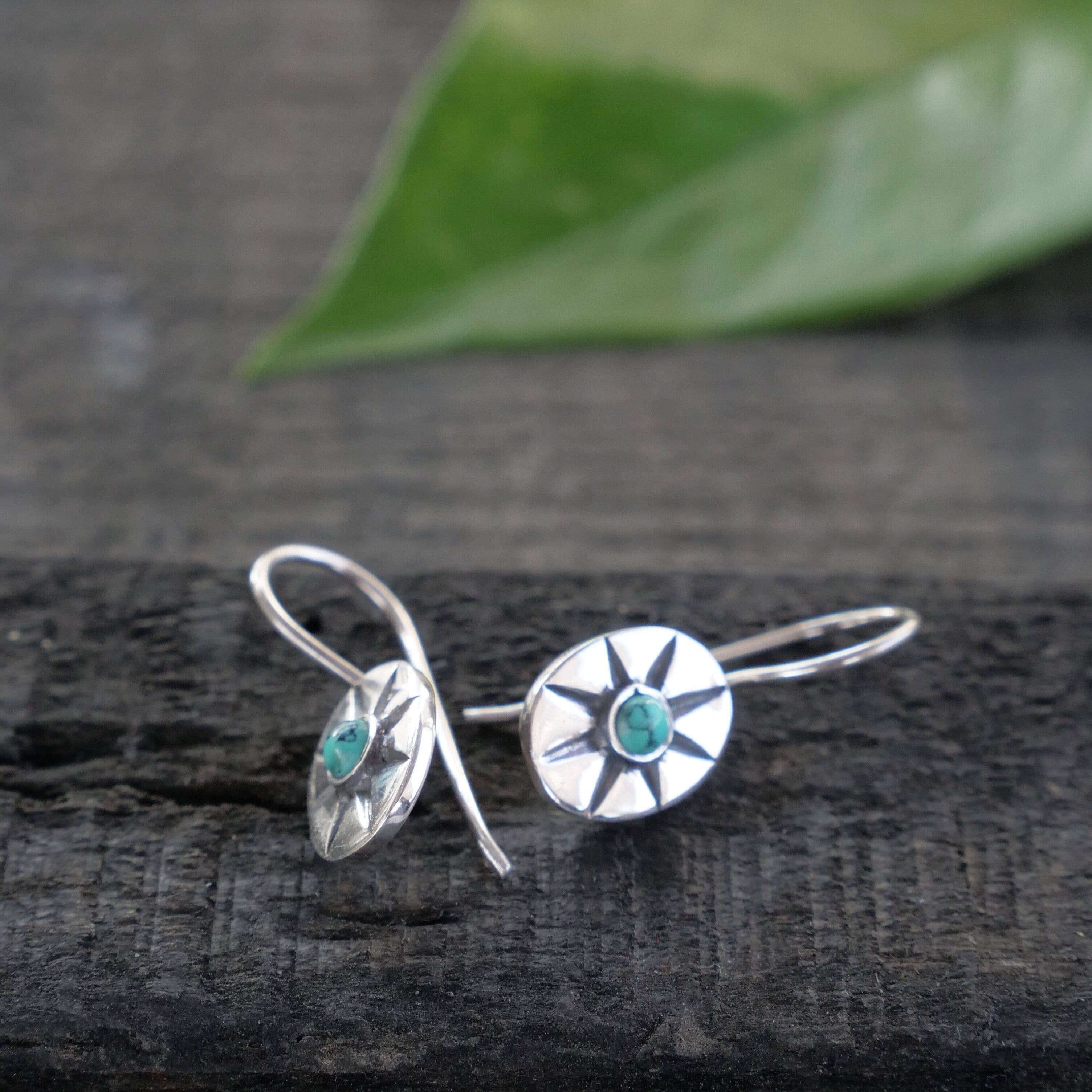 Wanderer’s Compass Rose earrings