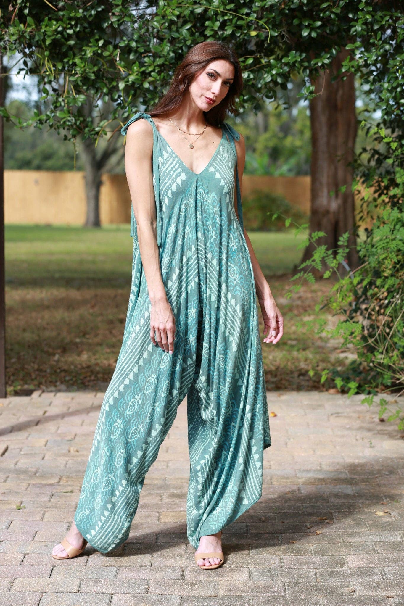 Colors of the Sea Bohemian Romper