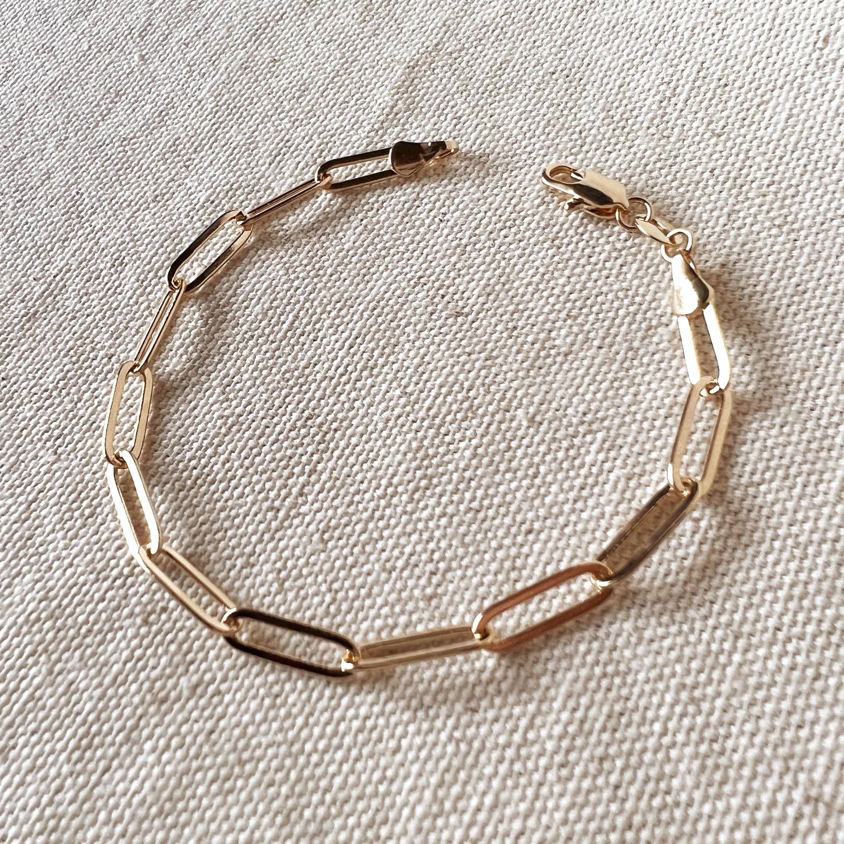 Classic Glam Paperclip Bracelet