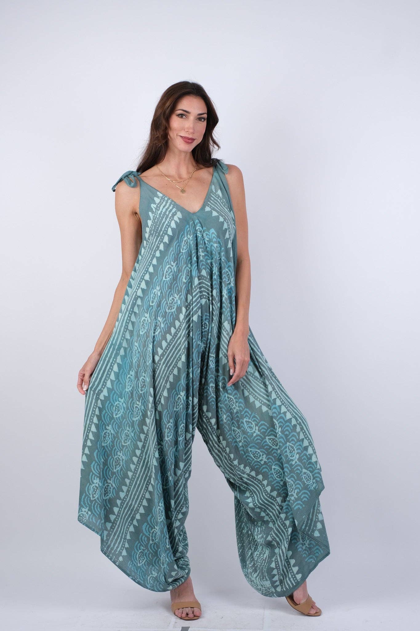 Colors of the Sea Bohemian Romper