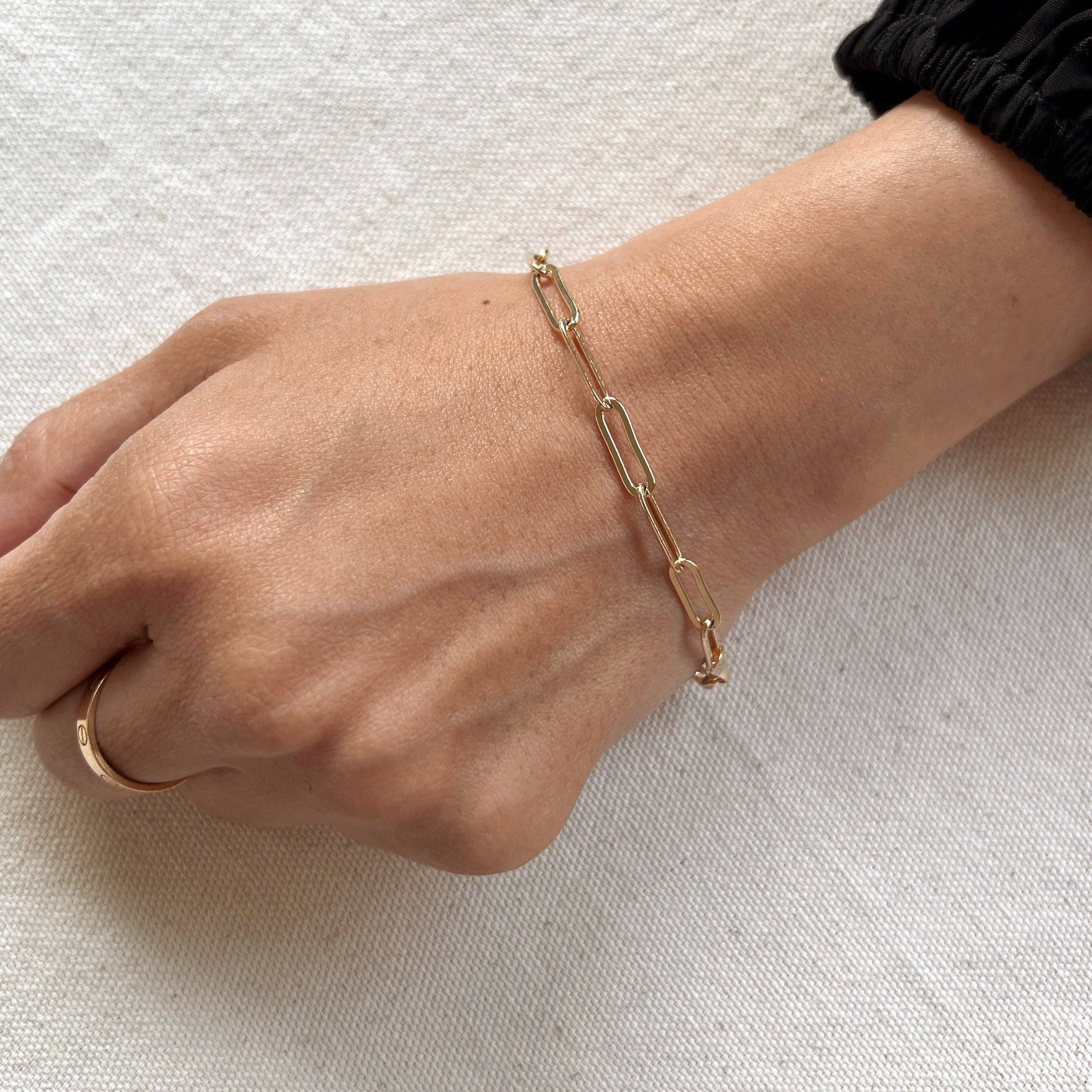 Classic Glam Paperclip Bracelet