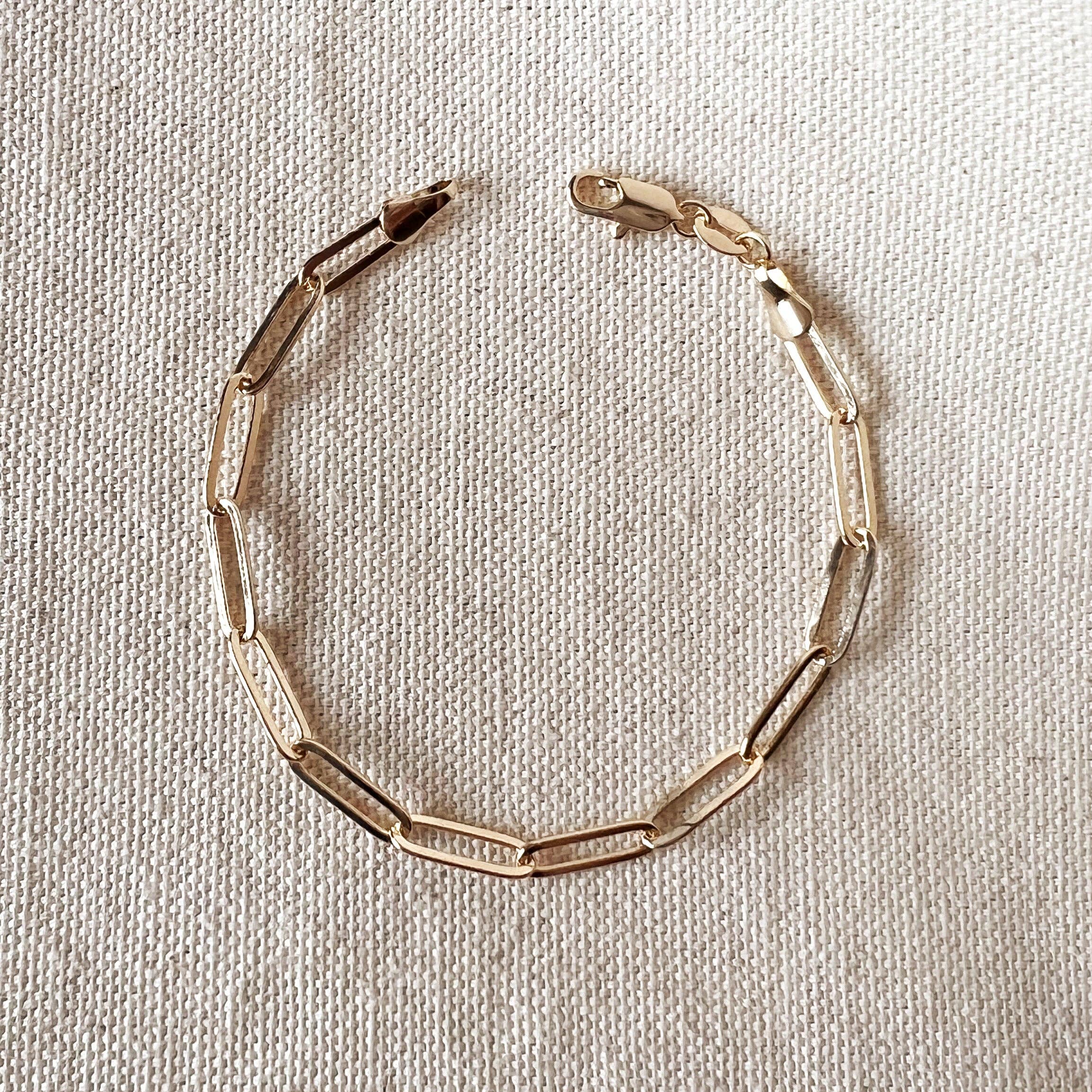 Classic Glam Paperclip Bracelet