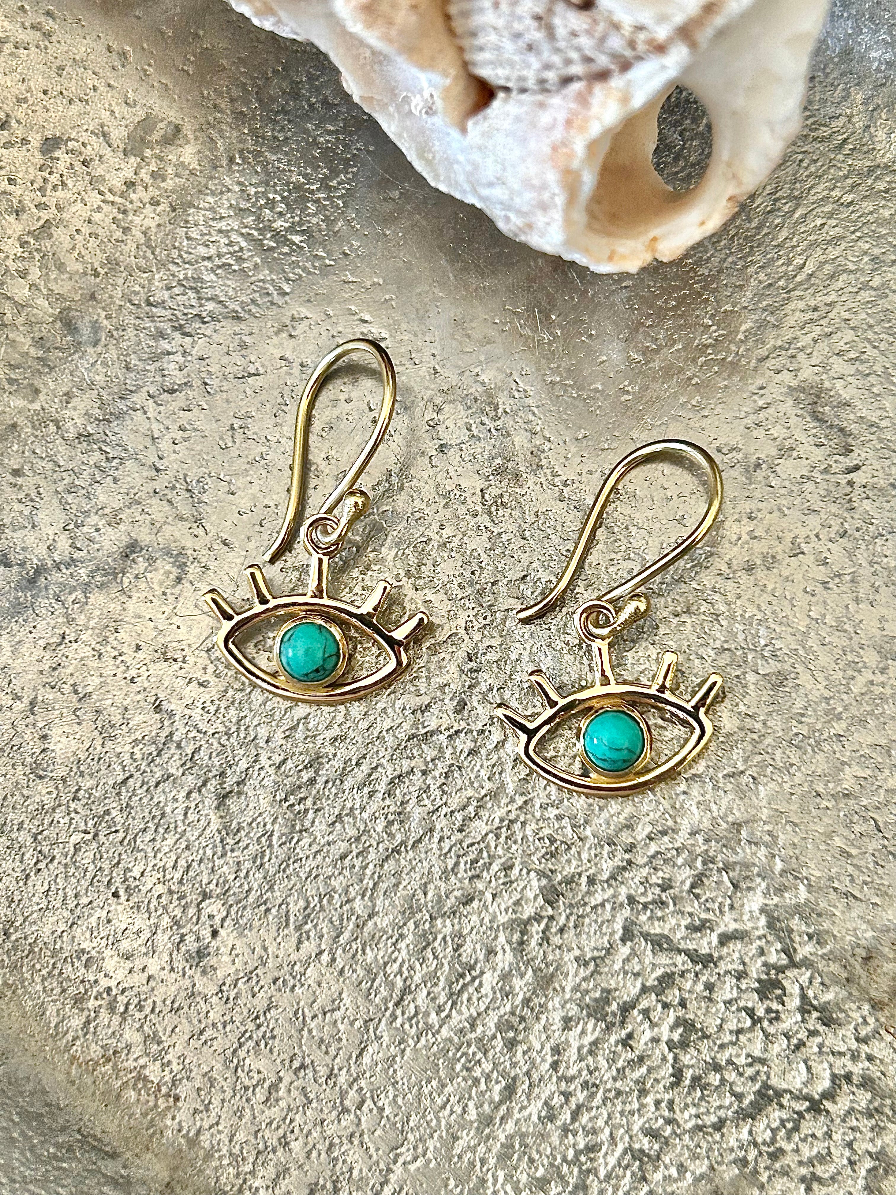 Enchanted Eye Turquoise Earrings