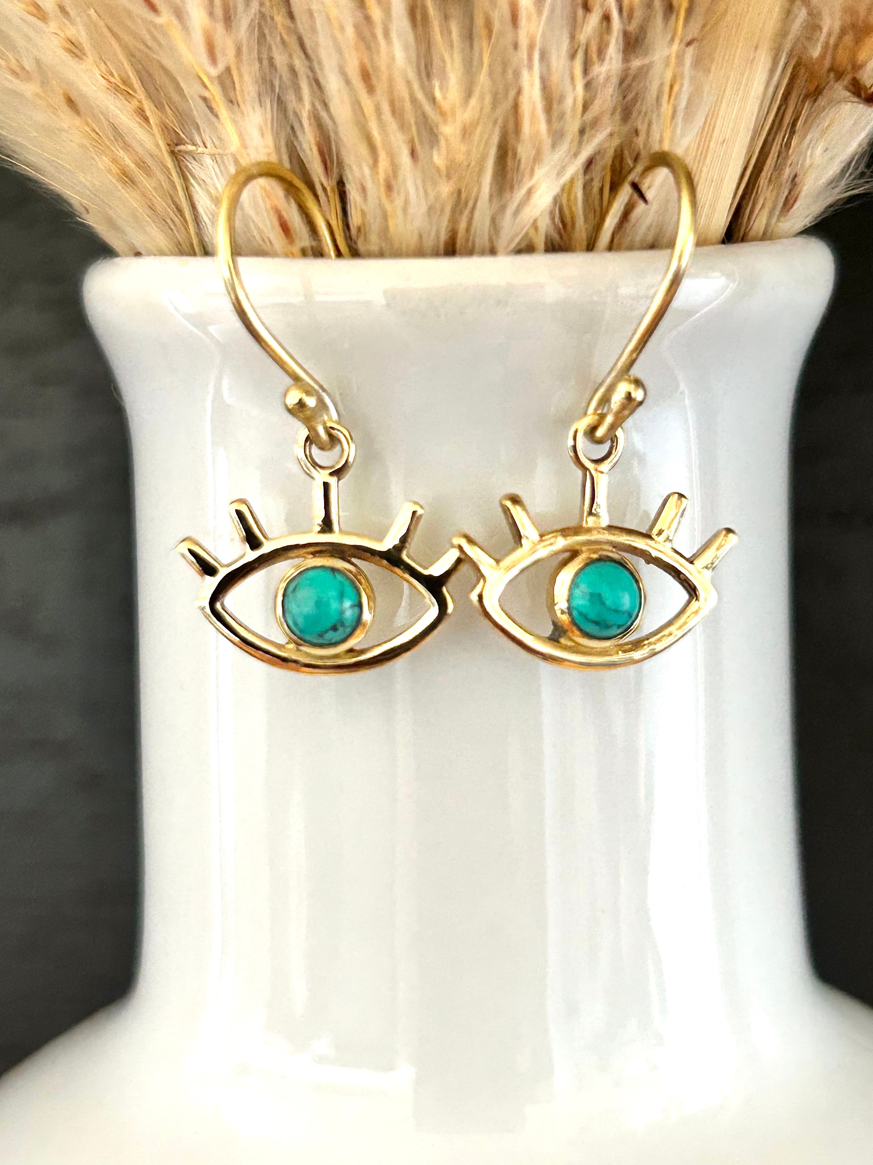 Enchanted Eye Turquoise Earrings