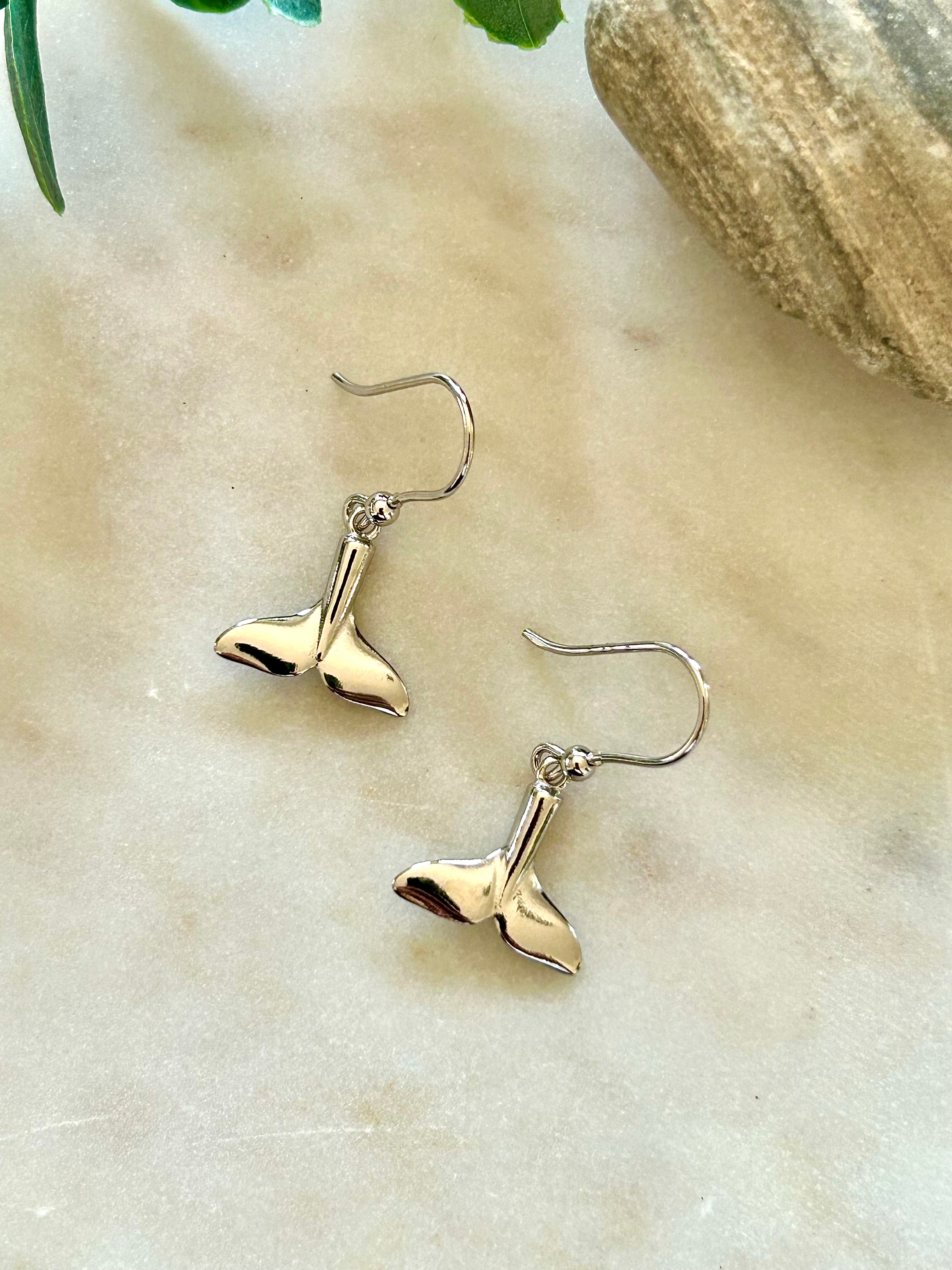 Magnificent Mini Whale Tail Earrings