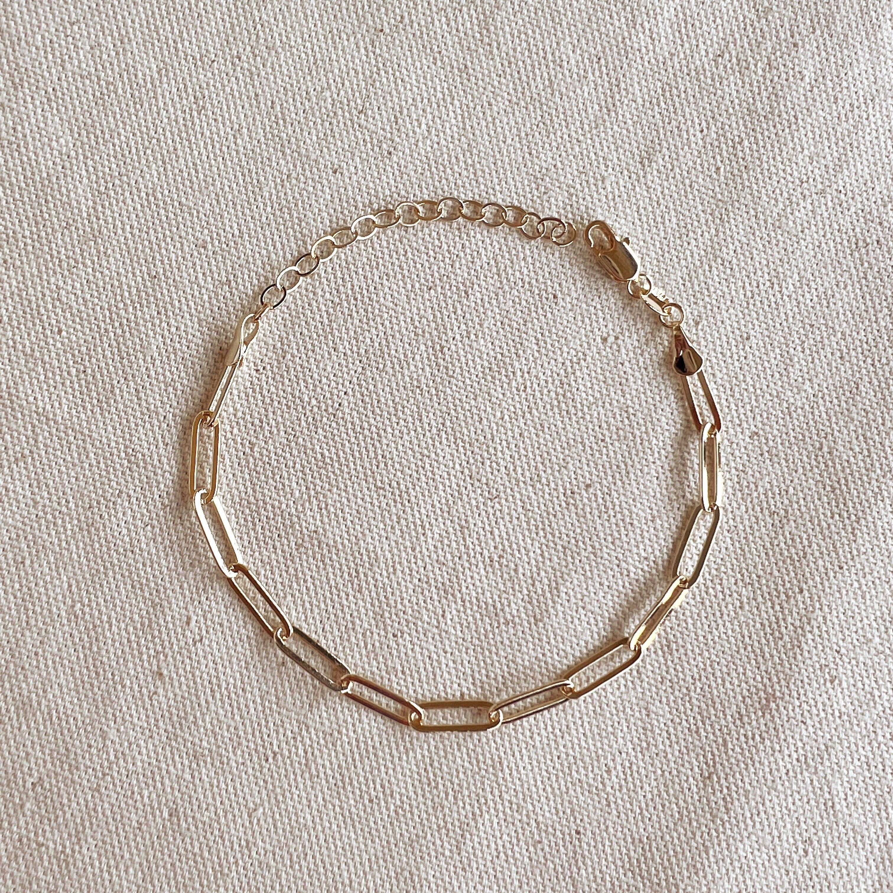 Classic Glam Paperclip Bracelet